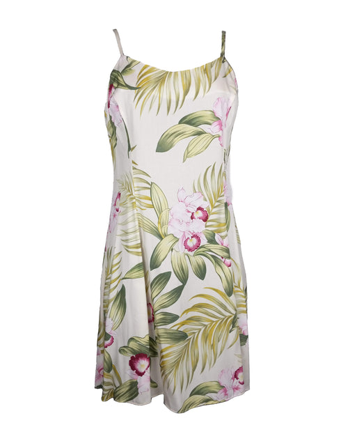 Pacific Orchid Women's Princess Seam Flared Hawaiian Dress (Petite Size)